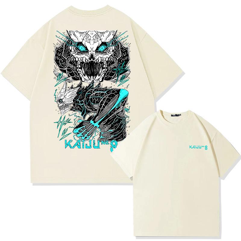 

Street Cartoon T-shirt High Quality Cotton Short Sleeve Anime Fan Gift Fashion Hipster Character Battle Scene Printed Highstreet 4XL