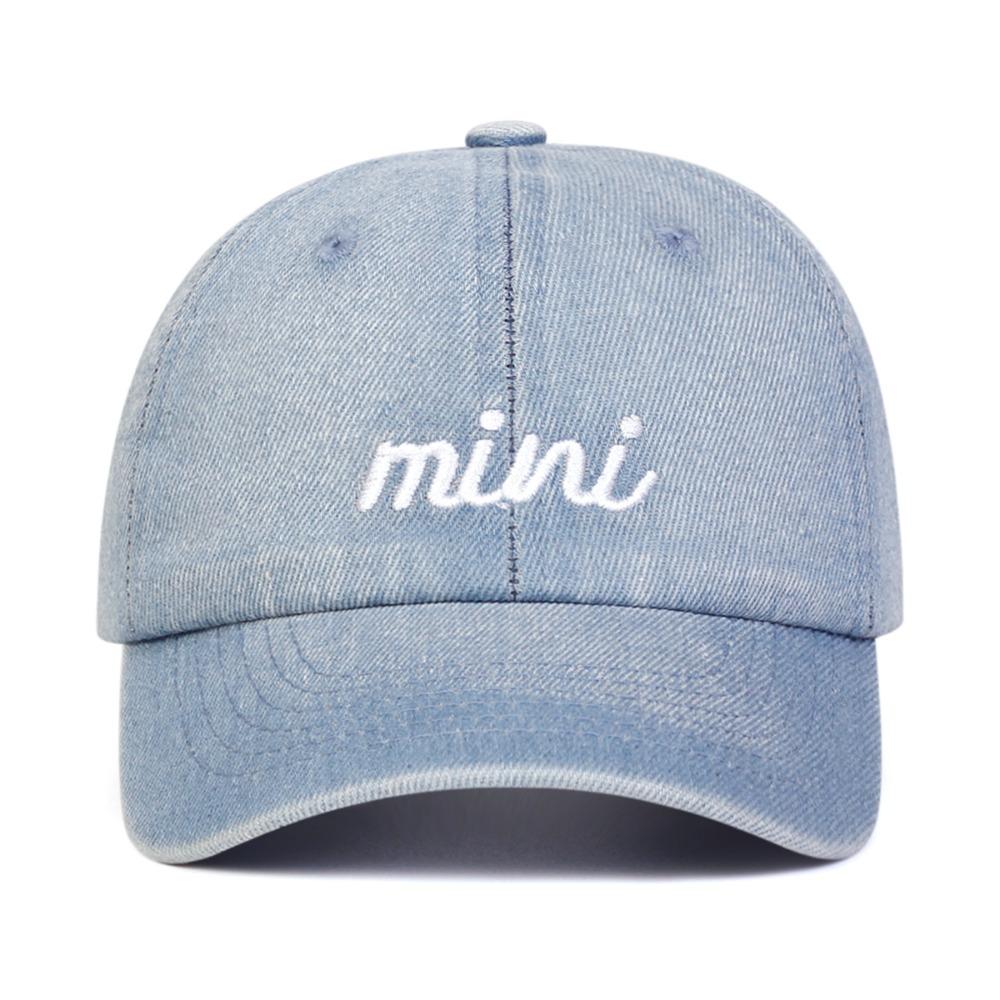 

Adjustable Parent-child Baseball Hats Washed Cotton Outdoor Sunscreen Hats mini-Blue