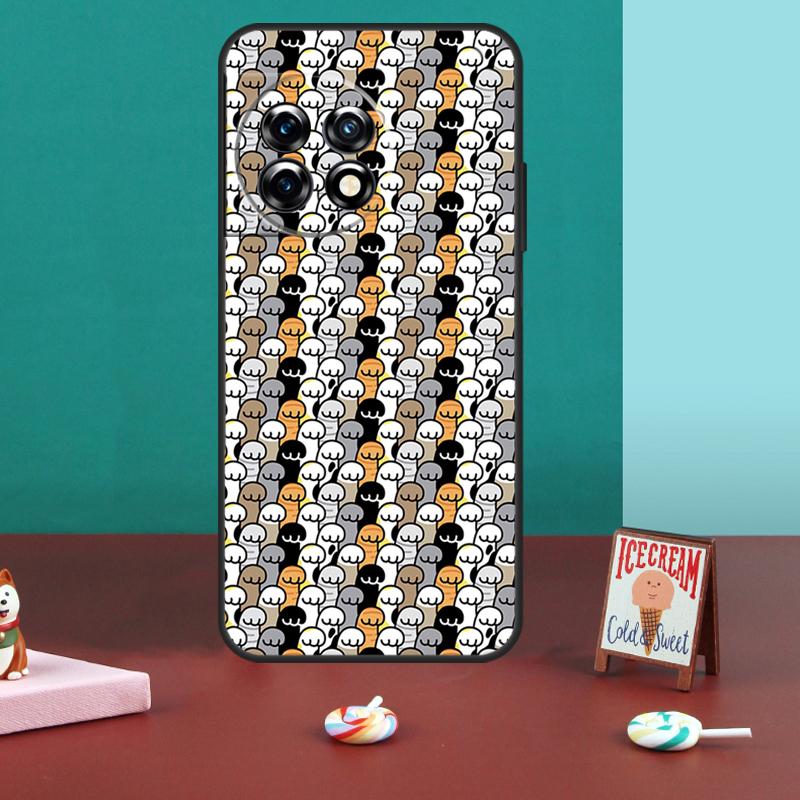 

Cute Funny Cats Paws Pattern Case For OnePlus 13T 10T 8T 10R 12R 13R 15 13 12 11 10 9 Nord 5 CE 2 3 4 Lite N20 N30 Cover OnePlus Nord CE4