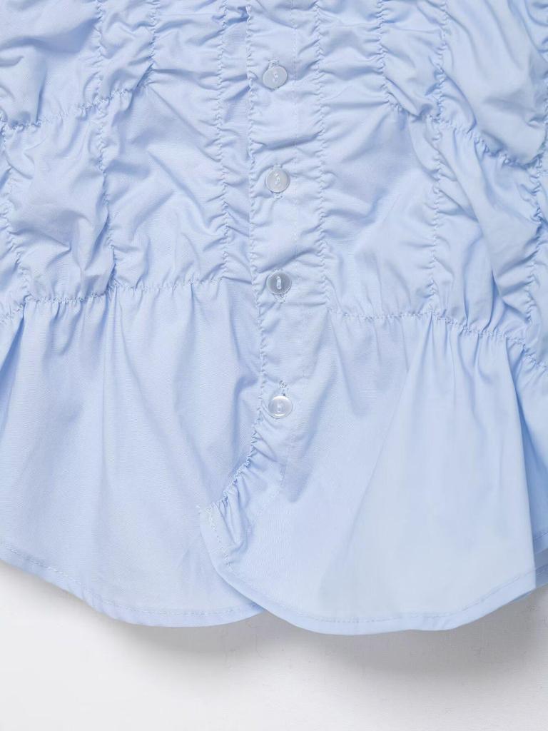 Women's Stretchy Pleated Poplin Long-Sleeve Shirt - 2025 Autumn/Winter European American Style