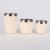 2PC 6/8oz Stainless Steel Thermos Cup Multi-color Portable Ice Cup Mini Double-layer Insulated Coffee mug With Lid water bottle