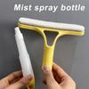 3 In 1 Window Cleaning Squeegee Multi Function Glass Mirror Wiper with Spray Bottle Microfiber Scrub Household Car Cleaner Tools