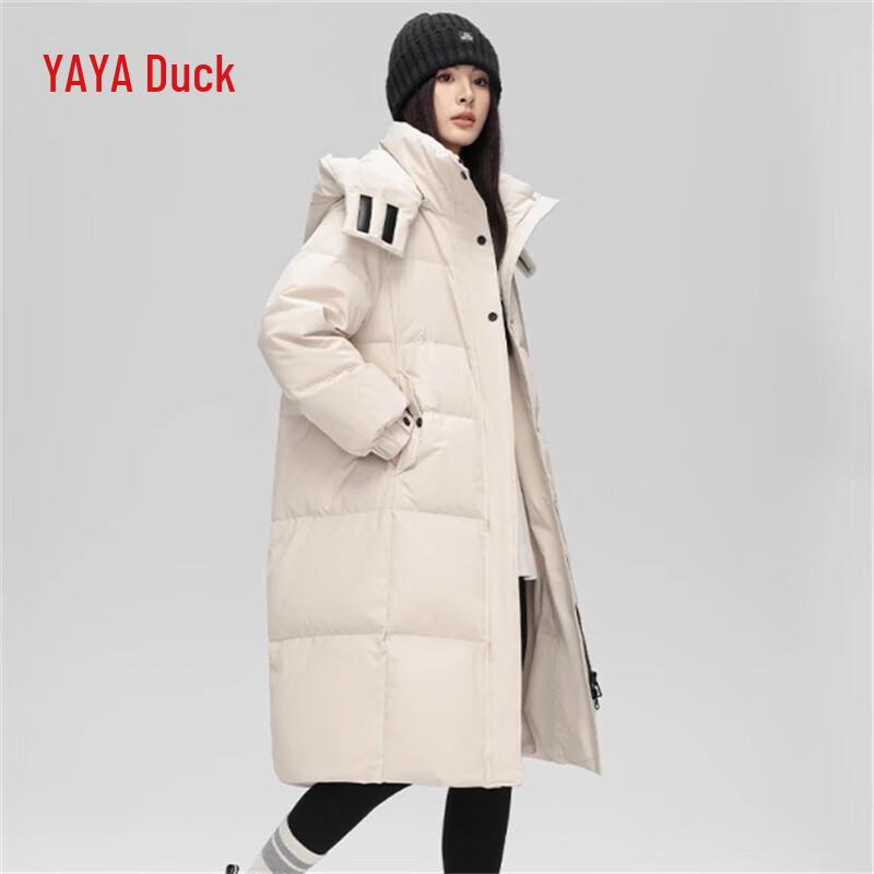 

YAYA 2024 Unisex Long Hooded Down Puffer Jacket M