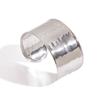 Stainless Steel Hammer Pattern Bracelet Hammered Texture Open Cuff Bangle  Autumn Season