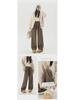 Maillard Women's Wide-Leg Velvet Corduroy Pants for Autumn/Winter 2025 - New Loose Slim Fit by Yamamoto