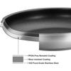 CSK Stainless Steel Pan 10/12 Inch Non-toxic Frying Pan with Nonstick Coating Steel Skillet Induction Compatible Oven Safe