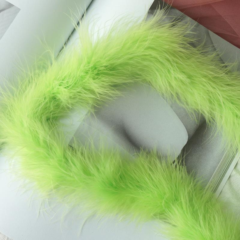 Full Fluff Strips, Turkey Hair, Plush Feather Strips, Headdress, Ornament, Decorative Feather Material, Clothing Accessories