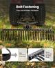 Tow Behind Dethatcher, 1525mm Tow Dethatcher with 32 Steel Tines, 3-Point Lawn Dethatcher Rake with Attachments for Tractor, Landscape Rake for