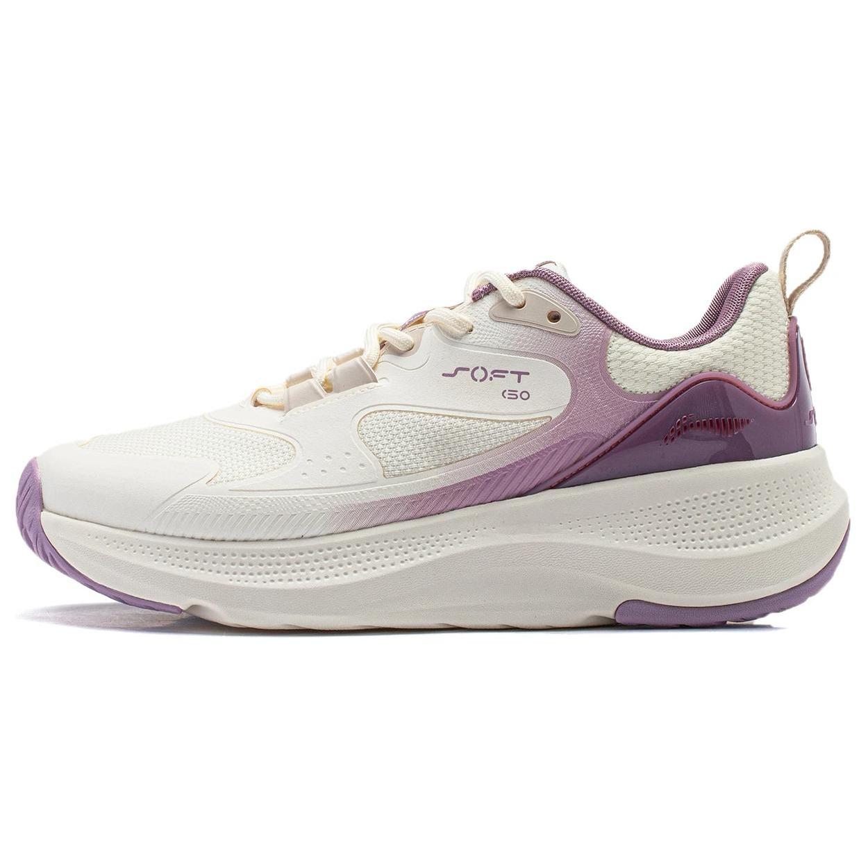 

Li Ning SOFT ELEMENT Casual Shoes Women s Low top Ecru/Light Shadow Purple AGLU012-2 36