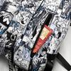 Студенческая школьная сумка, рюкзак с принтом граффити, рюкзак с английским алфавитом, мужской рюкзак большой емкости