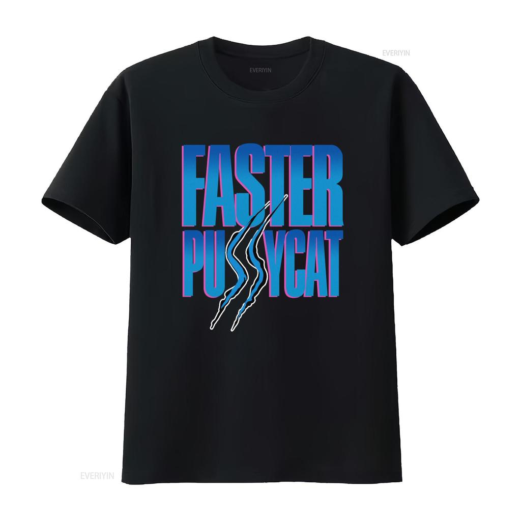 80s Faster Pussycat Vintage Unworn T Shirt 100 Pure Retro Vintage Washed Unisex Stylish Casual Stretched Graphic
