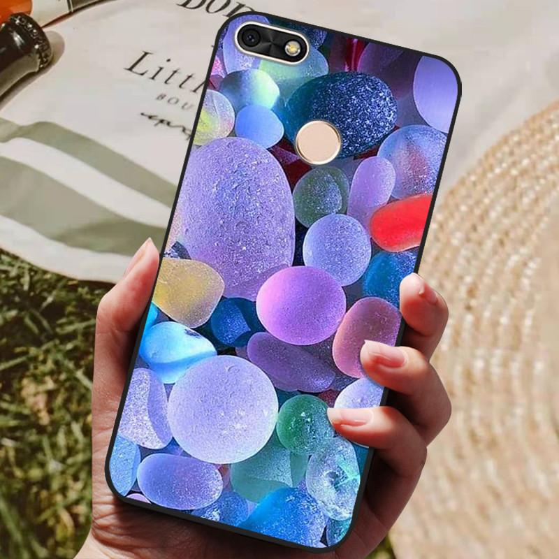 Per Huawei P Smart 5.65 pollici Custodia in TPU Morbido Silicone Lupo Carino Cover Posteriore Custodia per Telefono Per Huawei P Smart 2018 FIG-LX1 Custodia PSmart