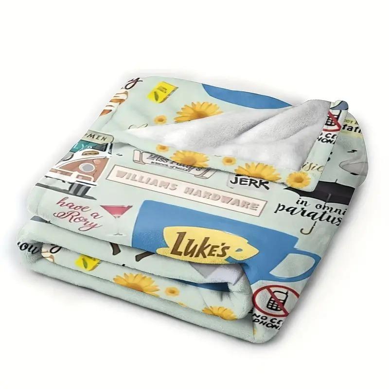 Gilmore Girl Style Plush Flannel Blanket for Sofa Bedding Decoration