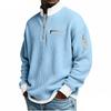 Men Half Zip Casual Mockneck Loose Sweatshirts Long Sleeve Spring Quick Dry Tees Hiking Sports Tops