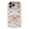 Hollow Pressable Star Silicone Phone Case, Stress Relief 3D Star Shockproof Anti-Scratch Protective Cover For iPhone 18 Pro Max / 17 Pro Max