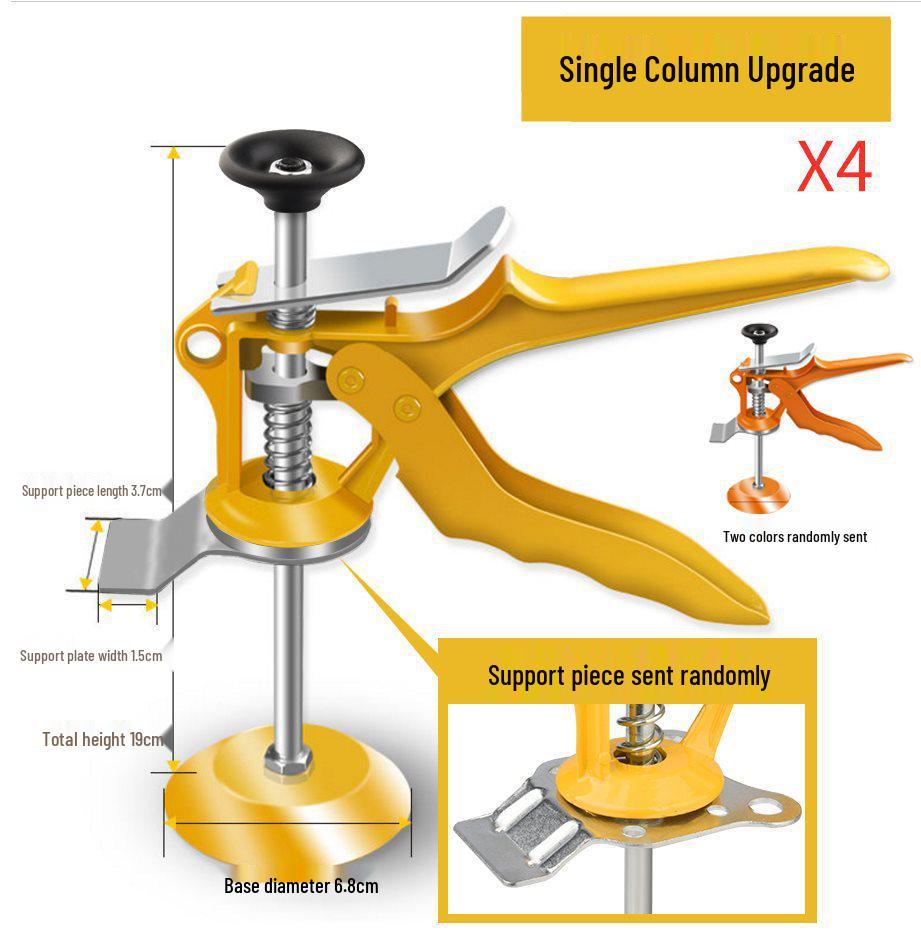 Adjustable Wall Tile Positioning Tool for Leveling and Lifting