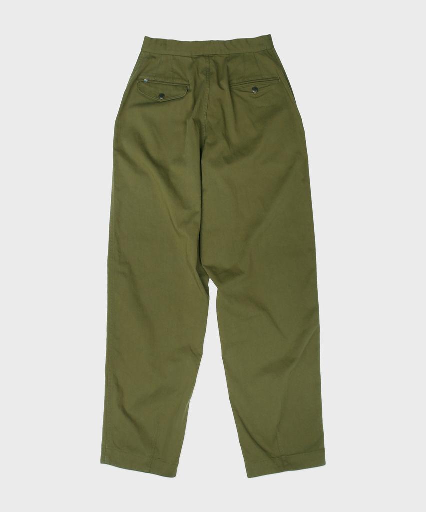 Teuletong Wide Tapered Pants - Olive