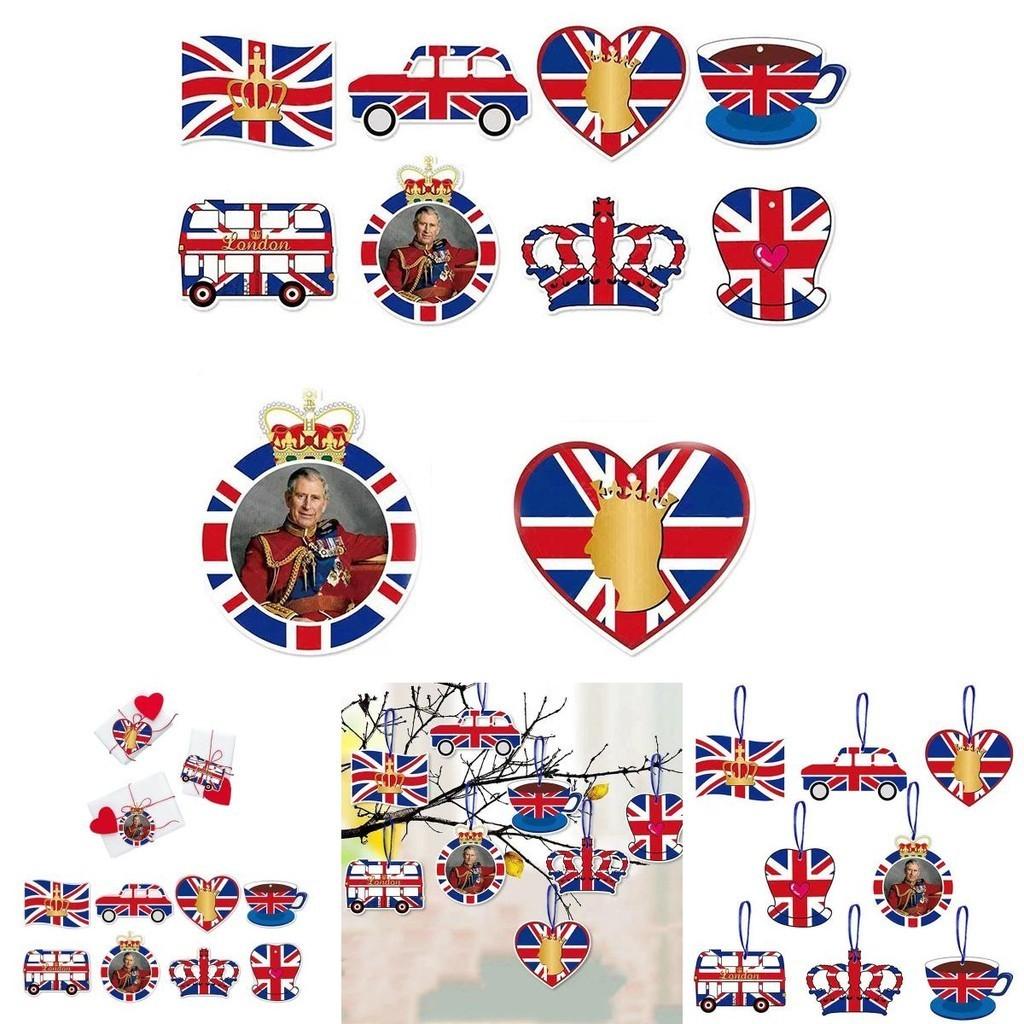 Majestic King Charles Iii Hanging Decorations Bright And Bold Cutouts