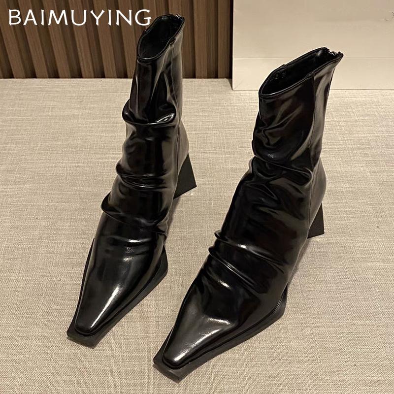 Damer Spetsiga Snö Stövletter Höga Klackar Sexiga Skor Vinter Nya Chelsea Stövlar Trend Nya Mode Pumps Botas De Mujer