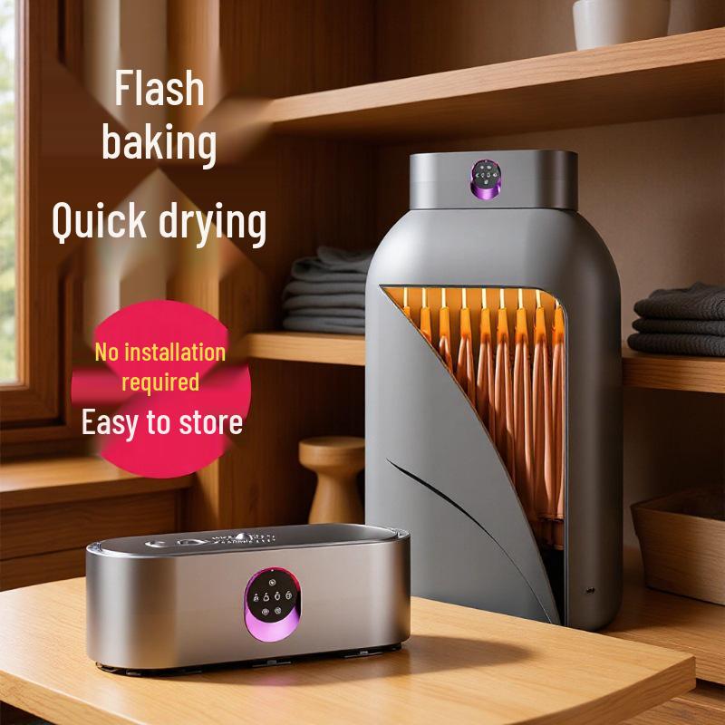 

Foldable Portable Clothes Dryer Hanger with Constant Temperature for Dorms Without Remote слонова кістка/білий