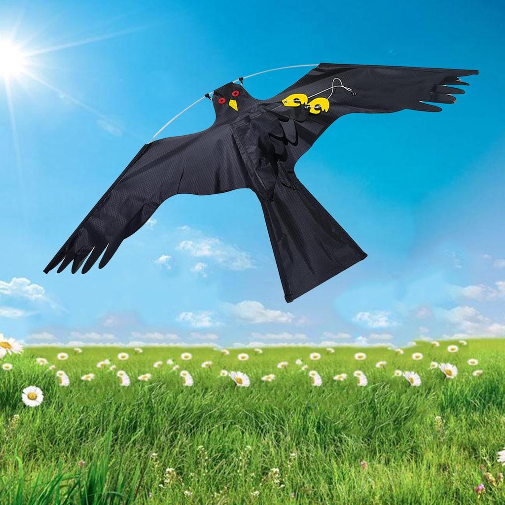 Realistic Large Flying Hawk Kite Bird Repeller Bird Scarer Pigeon Decoy