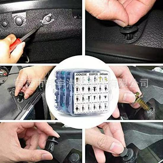 900PCS Car Body Metal Snap Fasteners Kit