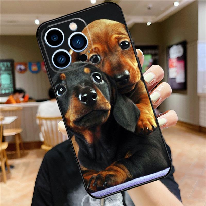 Teckel Dackel Dachshund Dog Case For iPhone 17 16 15 14 13 12 11 Pro Max Mini Plus 16e 17 Air Bumper Cover Accessories