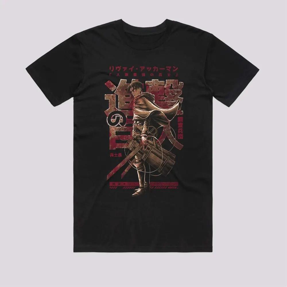 Attack on Titan Levi AckerUnisex TShirt Highquality Streetwear  Shortsleeved Tshirts for Both Unisex Women 2026 New Summer S