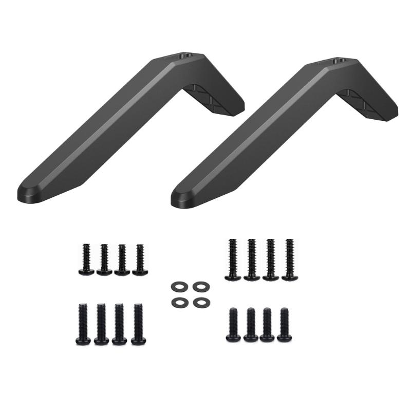 

tv666 Desk Television Base Legs TV Stand Easy Installs No Hole Support No Scratches on TV Base Holder 1