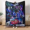 1Pc Transformers Optimus Prime Statue Blanket For Couch Bed Plush Cozy Fuzzy Blanket Super Soft Warm Blankets For Fall And Winter 091882