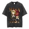Vintage Washed Anime Death Note Manga Logo Graphic T-shirt Men Women Printed Tee Summer Casual Fashion Clothing Tops High Quality Streetwear