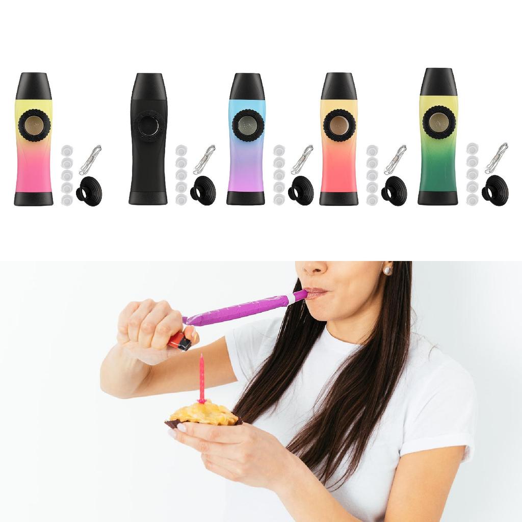 Kazoo Flute Lightweight with Rope Accompaniment Easy To Play Compact with Membranes for Guitar Piano Keyboard Violin Beginner