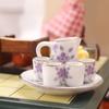 1Set 1:12 Dollhouse Miniature Tea Set Porcelain Tea Mugs Jugs W/Tray Home Decor