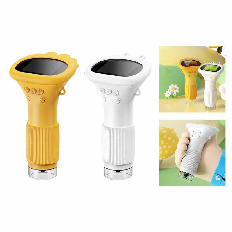 Optical Handheld Microscope for Kids Encouraging Scientific Exploration with LED Light Sources 50x-1000x Magnification