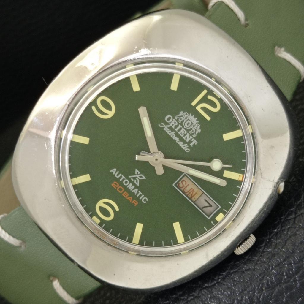 

ВИНТАЖНЫЕ МУЖСКИЕ ЧАСЫ ORIENT AUTOMATIC 46943 ЯПОНИЯ С ЗЕЛЕНЫМ ЦВЕТОМ ЦИФЕРБЛАТА a500735-5 R154-a500735