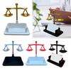 Visitenkartenhalter Waage der Justiz Kartenständer Praktischer Dekorativer Schreibtischorganizer für Anwaltskanzlei & Professionellen Gebrauch