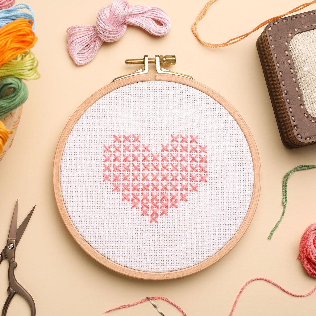 14 Skeins Embroidery Floss Cross Stitch Thread Polyester Embroidery Threads Bracelets String for Cross-Stitch Hand Embroidery