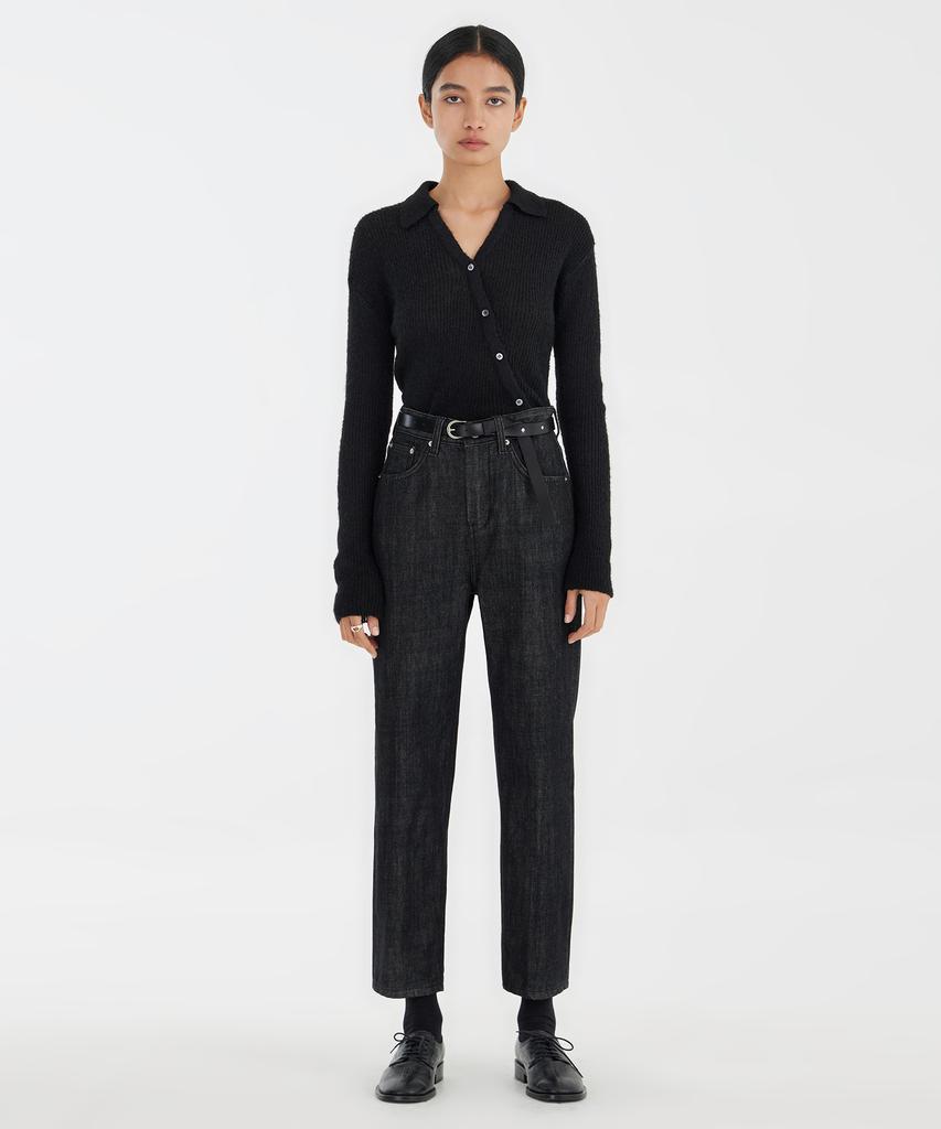 YOUTH Asymmetric Knit Shirt - Black