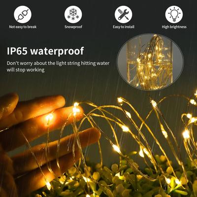 Solar String Fairy Lights 7m 12m 22m 32m LED Waterproof Outdoor Garland Solar Power Lamp Christmas For Garden Decoration