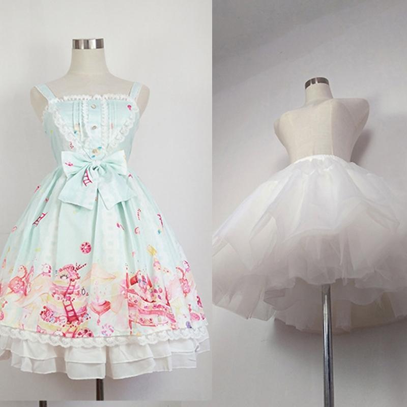 A-line Petticoat Crinoline Short Slips Wedding Accessories  Tutu Skirt 50s Vintage White Underskirt Multi Layers
