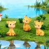 6pcs Mini Resin Giraffe Animal Figurines Cute Cartoon Figurine Micro Landscape Home Decoration Living Room Desktop Ornaments New