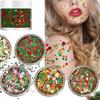 Light Activated Color Shift Glitter Gel Green Red Hue for Festival Face Body Hair Decoration Christmas Rave Party