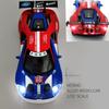 Model de mașină model Ford V8 GT la scară 1/32, mașină de jucărie cu tragere înapoi cu sunet și lumină pentru copii, copii mici, băieți, fete, colecție de cadouri