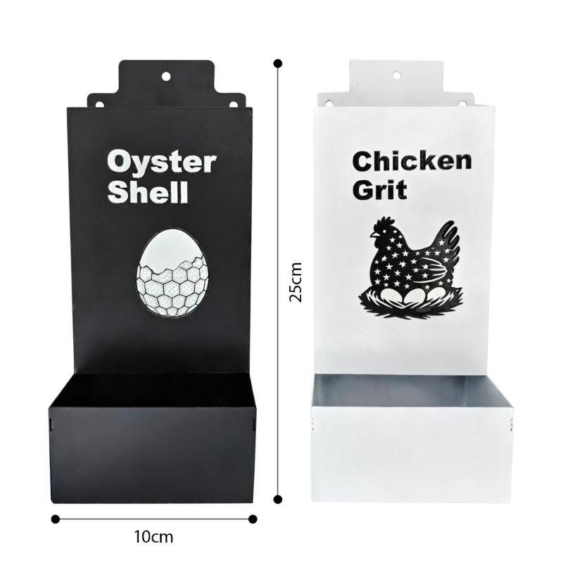 Pack Of 2 Metal Meal Dispensers For Poultry And Birds Durable Chicken Supply With 1.3L Capacity Each Perfect For Backyard Flocks