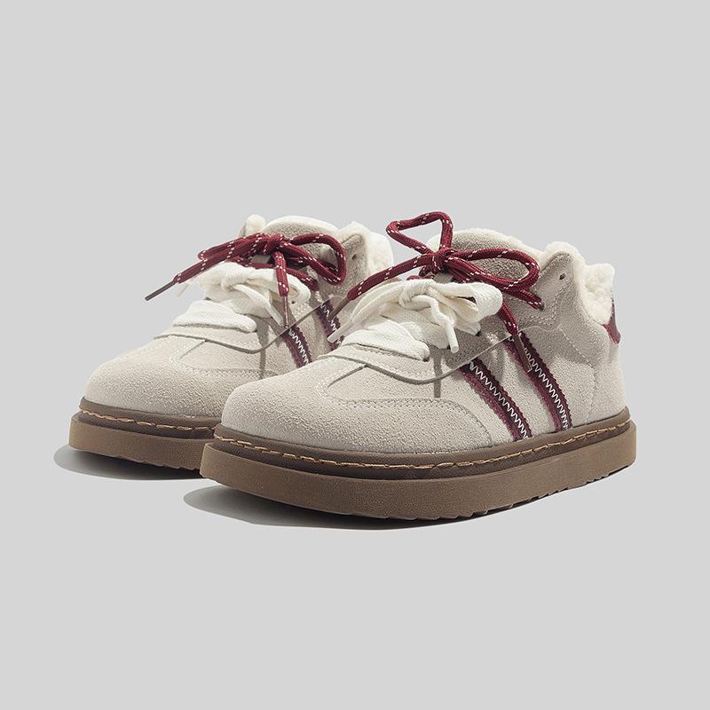 Beier Lamb Wool Piled Thick Baseplate Shoes Casual Cotton Shoes New Winter Warm Moral Training