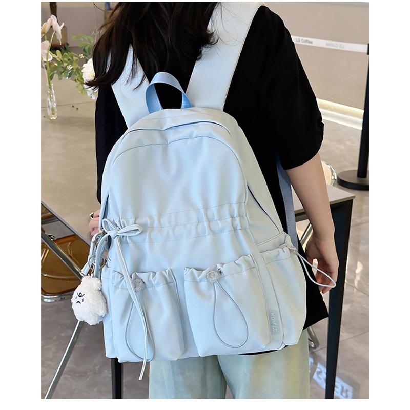 Large Capacity Schoolbag Female Junior High School Students Cute Bow High School Backpack Female Students High Value College Backpack