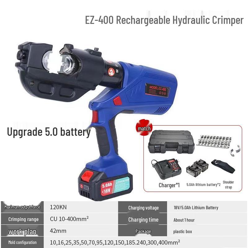 MENCCINO EZ-400 Cordless Hydraulic Crimping Pliers CN plug (adapter included)