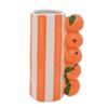 Hestia Oransje Stripet Vase