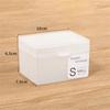 1PC Plastic Card Storage Box Student Dormitory Cosmetics Storage Desk With Cover Can Be Superimposed Stationery Account Box