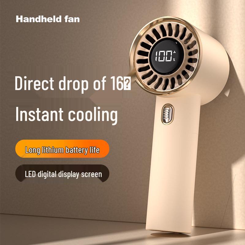 

3-in-1 Portable Electric Floor Fan for Dorm and Office Use Handheld Mini Fan Black